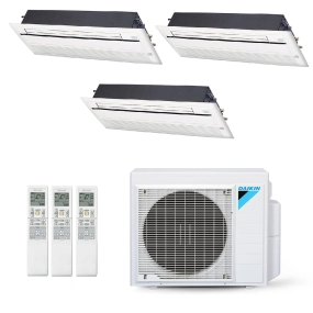 Ar-Condicionado Multi Split Inverter Daikin 23.000 BTUs (3x Evap Cassete 1 Via 9.000) Quente/Frio 220V