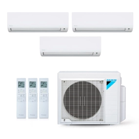 Ar-Condicionado Multi Split Inverter Daikin 24.000 BTUs (2x Evap HW 9.000 + 1x Evap HW 12.000) Quente/Frio 220V