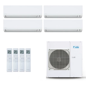 Ar-Condicionado Multi Split Inverter Daikin 38.000 BTUs (3x Evap HW 9.000 + 1x Evap HW 24.000) Quente/Frio 220V