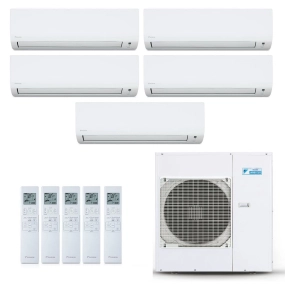 Ar-Condicionado Multi Split Inverter Daikin 38.000 BTUs (4x Evap HW 9.000 + 1x Evap HW 12.000) Quente/Frio 220V
