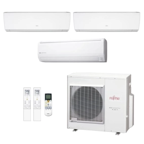 Ar-Condicionado Multi Split Inverter Fujitsu 35.000 (1x Evap HW 9.000 + 1x Evap HW 12.000 + 1x Evap HW 18.000) Quente/Frio 220V
