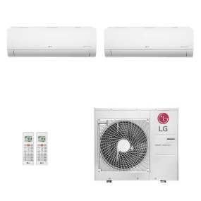 Ar-Condicionado Multi Split Inverter LG 30.000 (1x Evap HW 7.000 + 1x Evap HW 24.000) Quente/Frio 220V