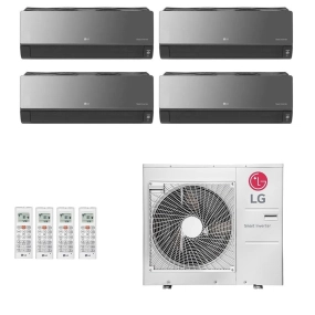 Ar-Condicionado Multi Split Inverter LG 30.000 (2x Evap HW Artcool 9.000 + 2x Evap HW Artcool 12.000) Quente/Frio 220V