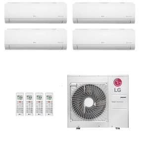 Ar-Condicionado Multi Split Inverter LG 48.000 (2x Evap HW 9.000 + 1x Evap HW 12.000 + 1x Evap HW 18.000) Quente/Frio 220V