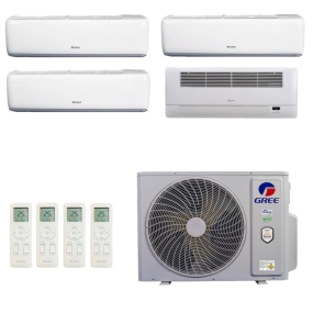 Ar-Condicionado Multi Split Inverter R-32 Gree 36.000 (3x Evap HW 12.000 + 1x Evap Cassete 1 Via 18.000) Quente/Frio 220V