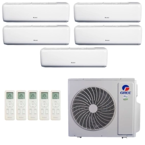 Ar-Condicionado Multi Split Inverter R-32 Gree 42.000 (3x Evap HW 9.000 + 2x Evap HW 18.000) Quente/Frio 220V